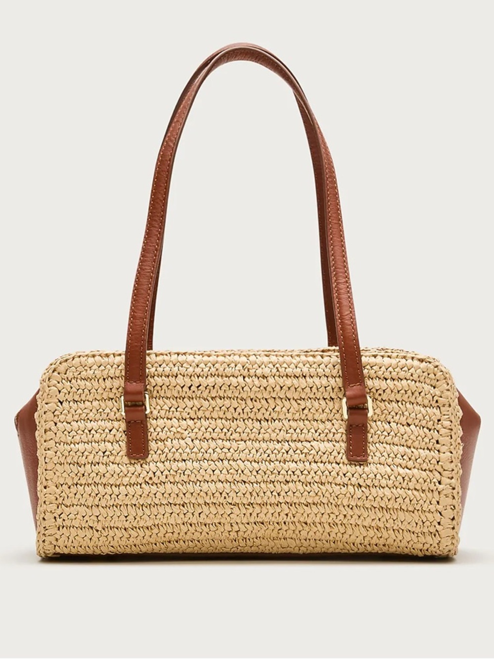 J. Crew Delphine handknotted shoulder bag in straw NWT!